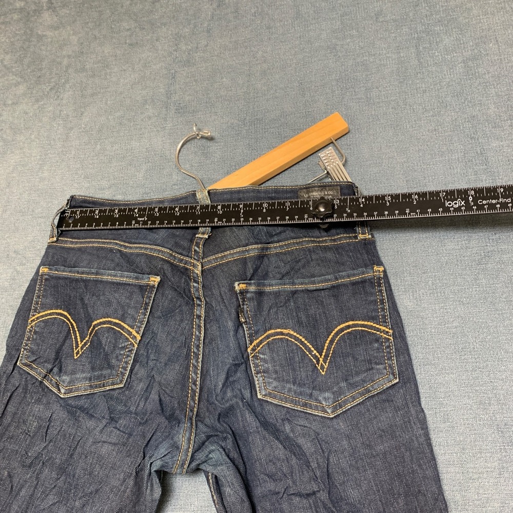 Levi's 524 Too Superlow Skinny Jeans Womens 7 Medium Blue Denim Cotton Stretch - Picture 10 of 16